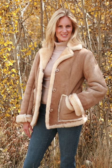 shearling coats for females.